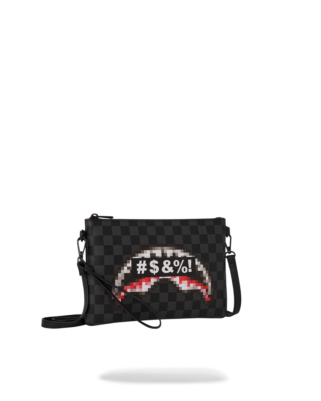'WHAT THE BEEP' SHARK CROSSOVER CLUTCH