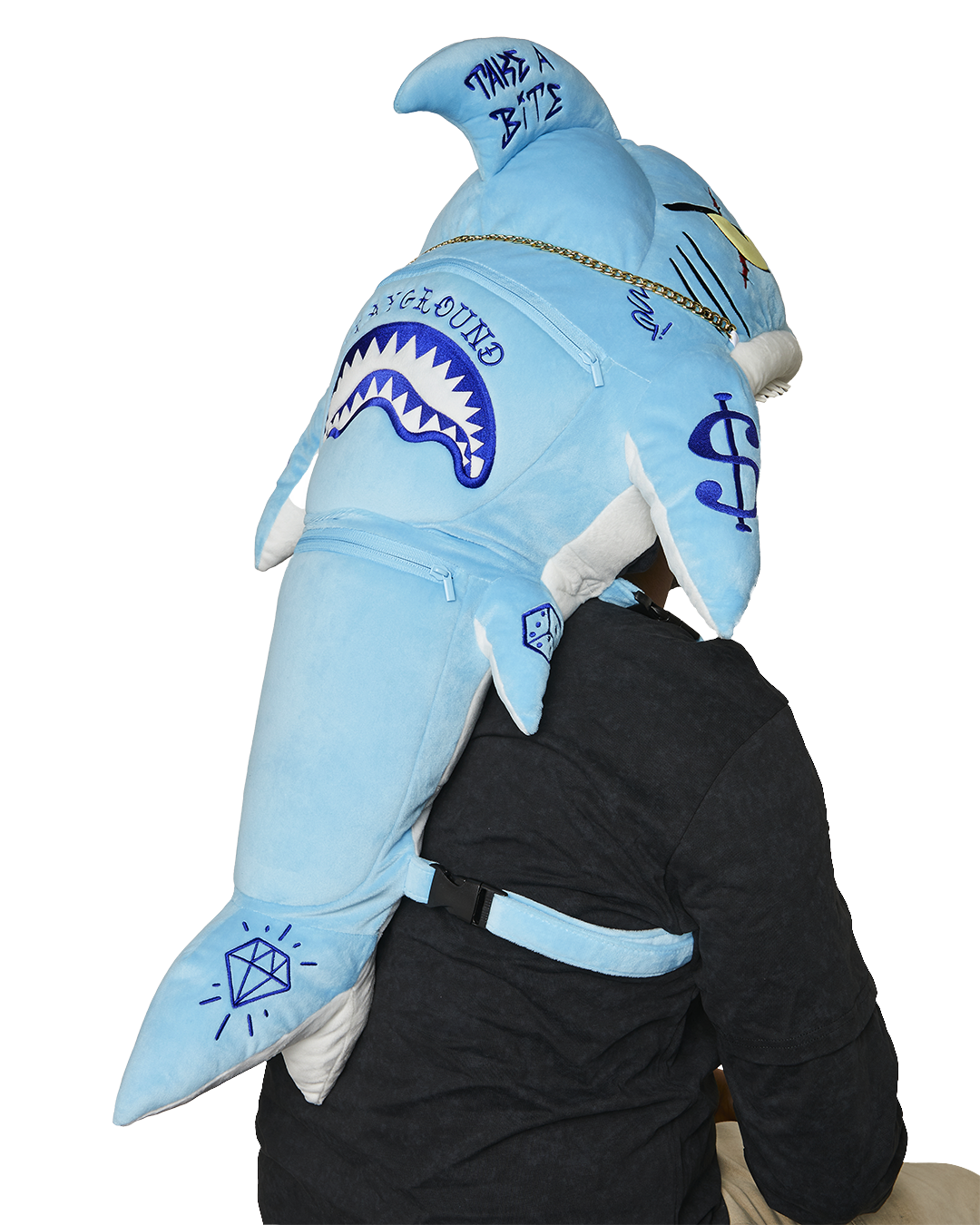 STUFFED SAVAGE HOODY BACKPACK SHARK